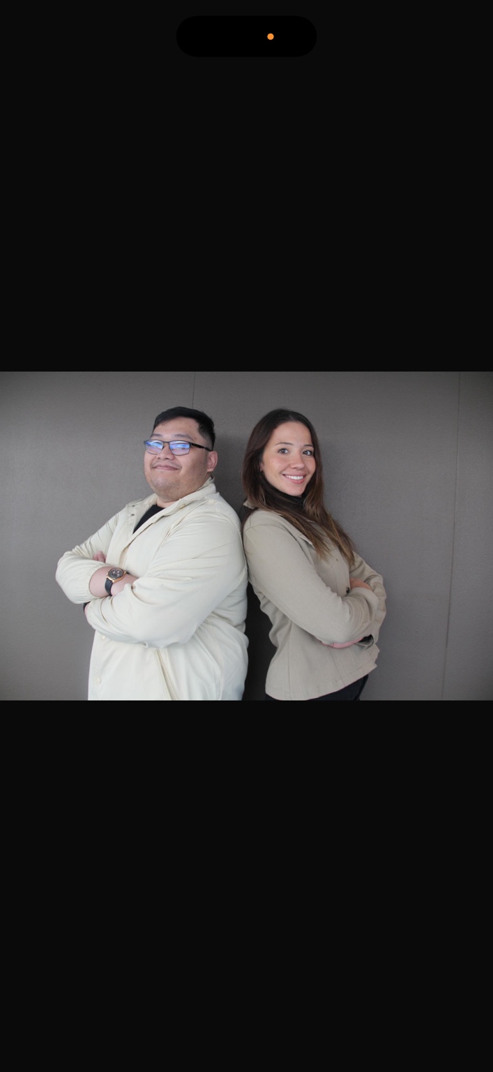Nylle Managa and Alyssa DiMaria standing back to back